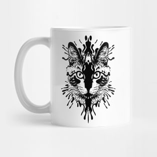 Cute Cat Illusion Design, Funny Cat Lover Gift Idea Mug